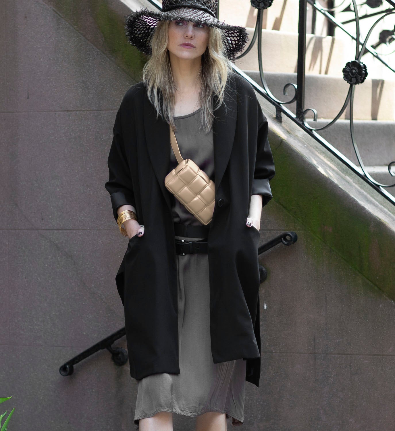 Slit Flared Coat