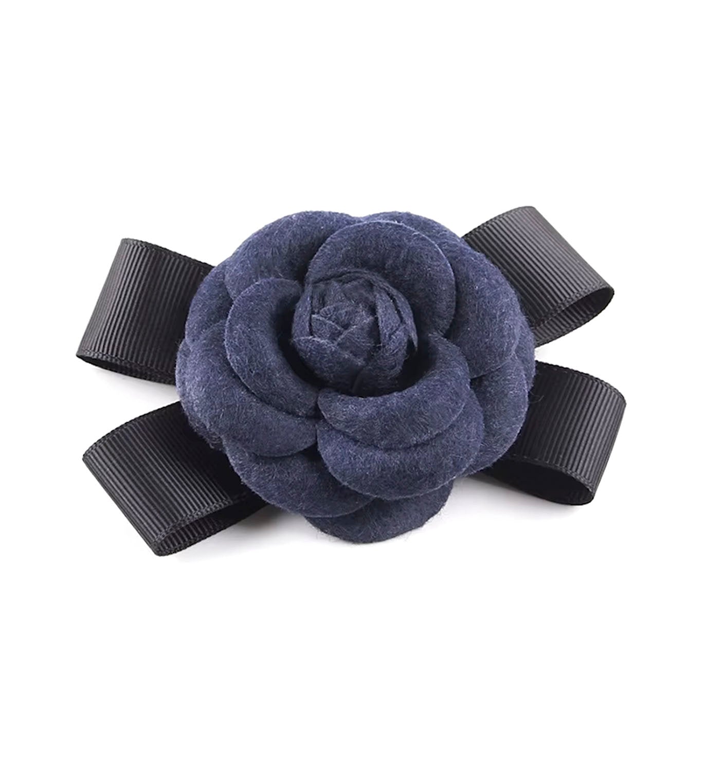 Camellia X Ribbon Brooch - DIGS