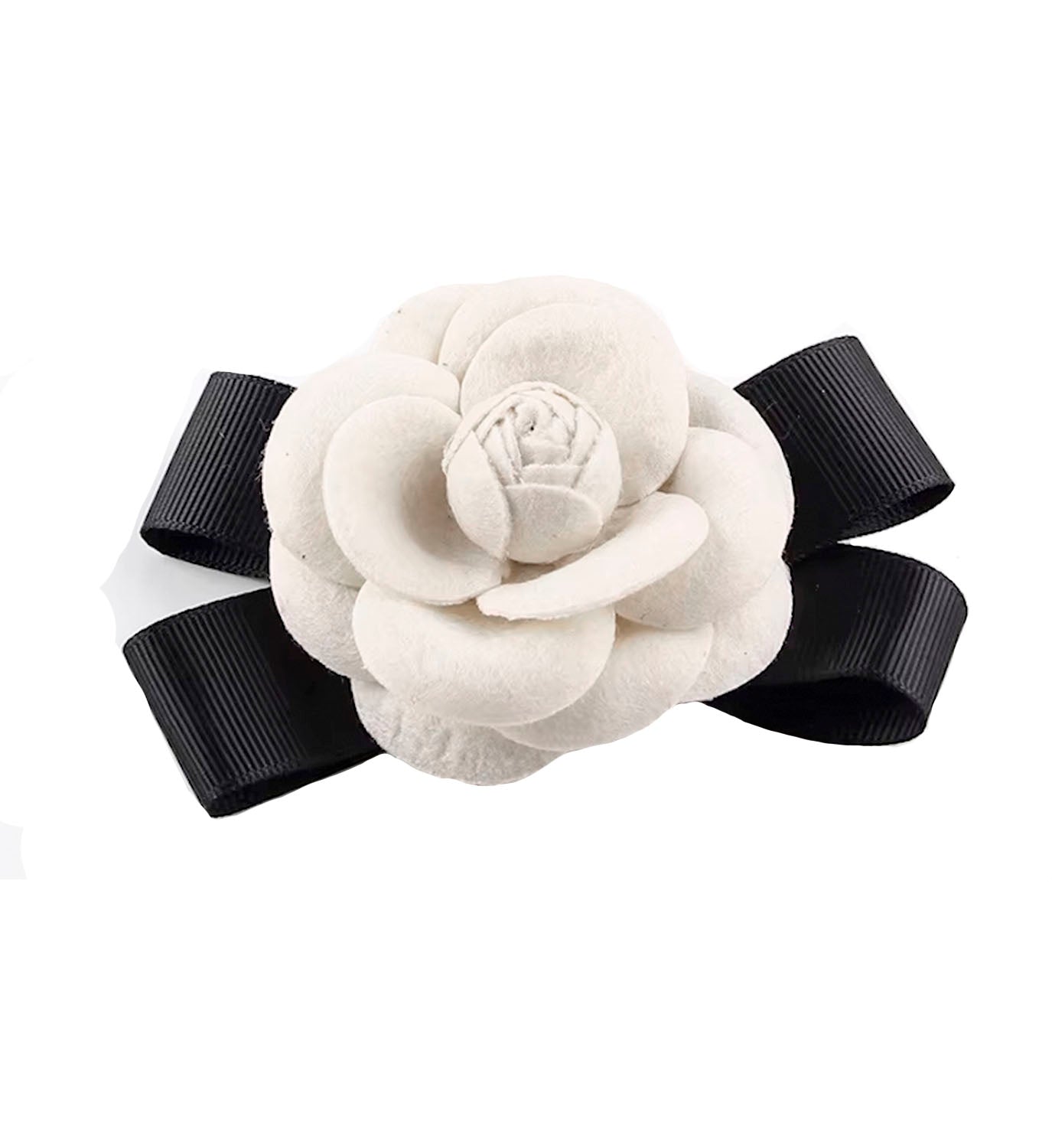 Camellia X Ribbon Brooch - DIGS