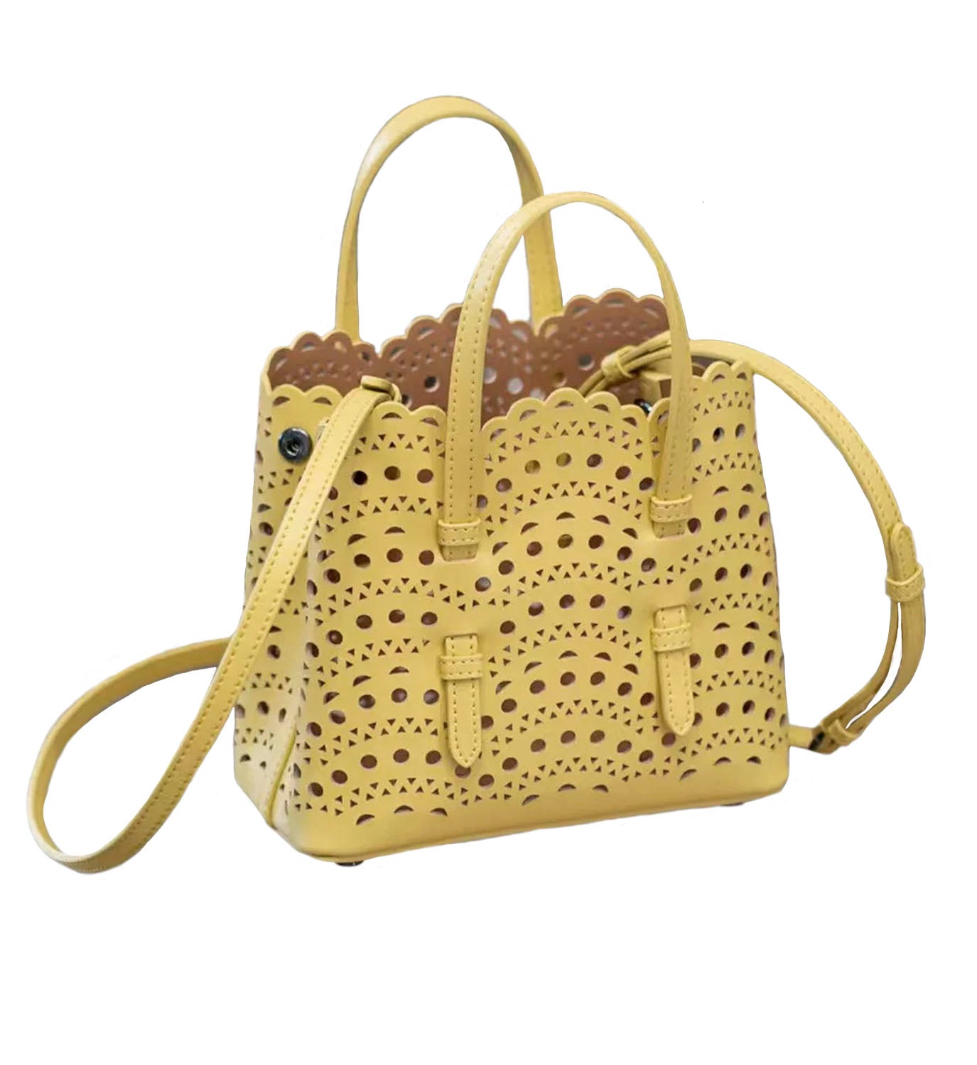 Mini  Cut Out Leather Bag 16cm