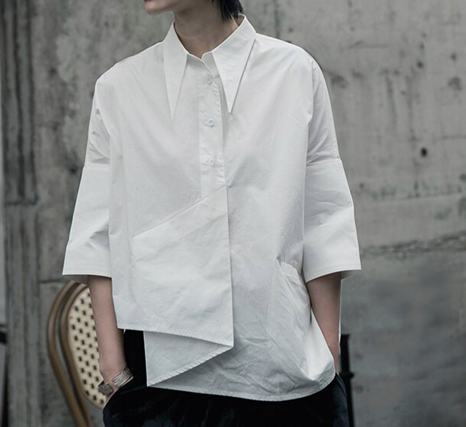 Folded  Poplin Shirt - DIGS