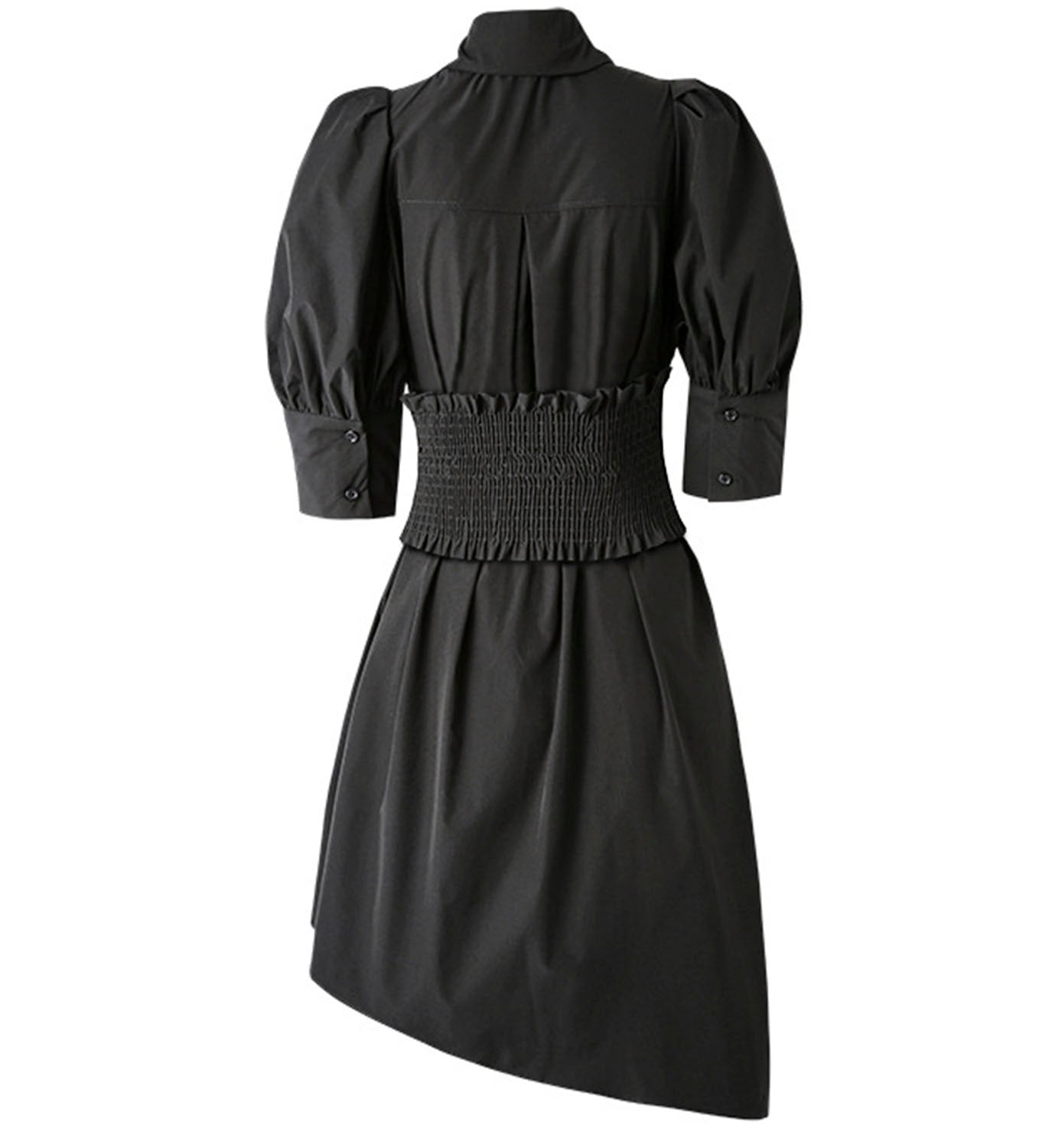 Asymmetrical Belted Shirt Dress Asymmetrical Belted Shirt Dress
