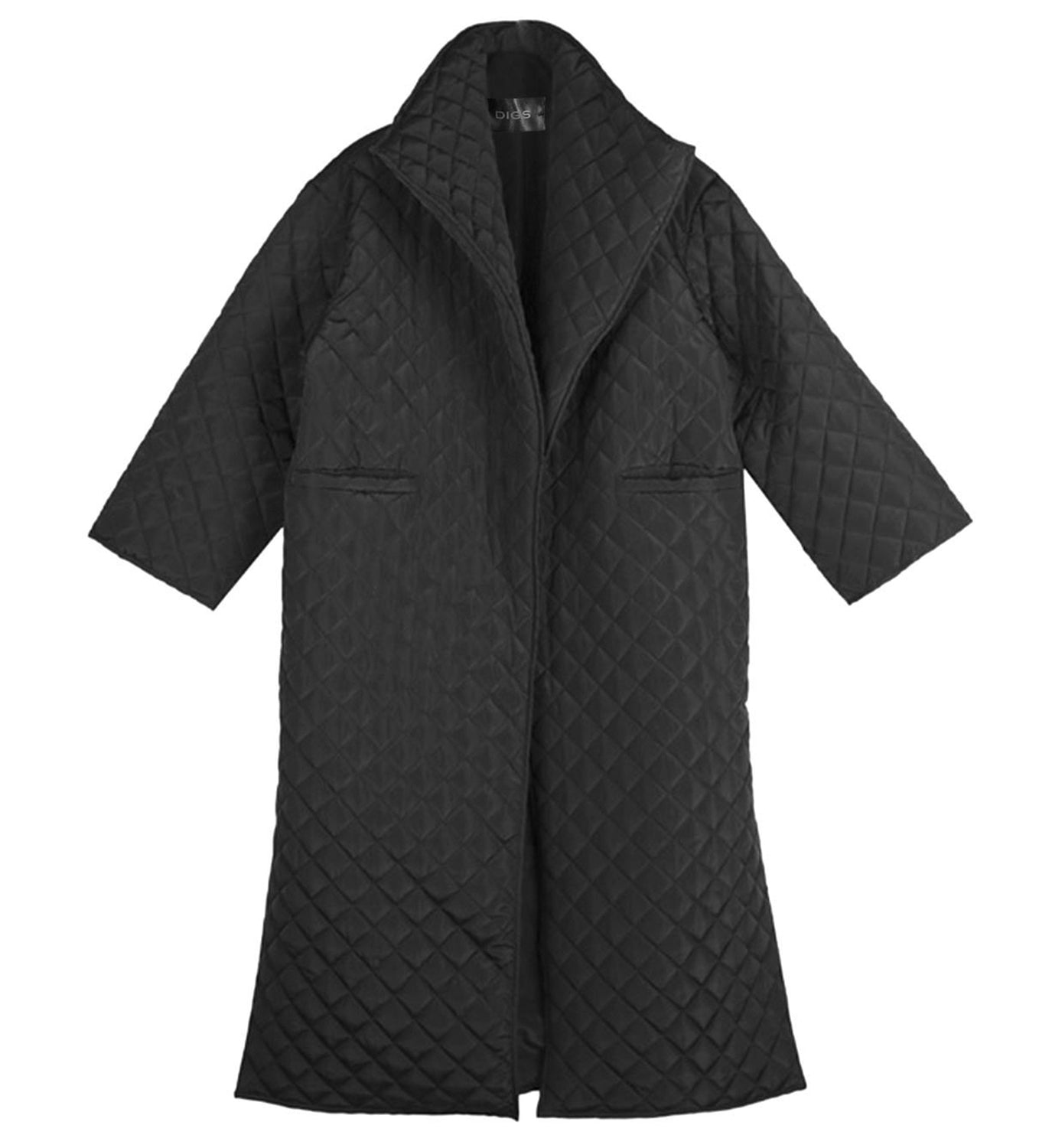Quilted High Collar Coat - DIGS
